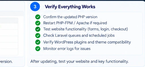 WORDPRESS guide: wordpress 03 verify php version
